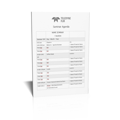 Seminar Agenda template