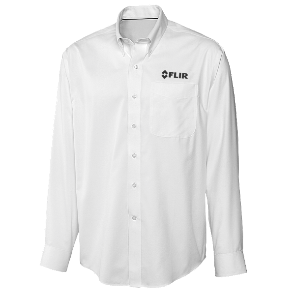 Button Shirt Male White Flir